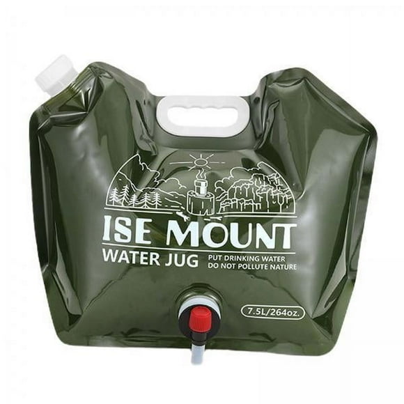 3x Bolsa Contenedor Tanque De Agua Plegable Jarra De Agua De Emergencia De 7,5 L Para Senderismo Picnic