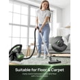 thumbnail image 3 of Bagless Canister Vacuum Cleaner, 1200W Adjustable Suction Power,Portable & Powerful Corded Vacuum Cleaner, 7 in 1 Lightweight Vacuum, Easy-to-Clean Dust Container for Home, Hard Floors, Pet Hair, 3 of 7