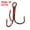 Red, variant on Unique Bargains 16# 0.43' Treble Fish Hooks Carbon Steel Sharp Bend Hook with Barbs, Black 20 Pack