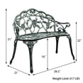 thumbnail image 2 of Costway Banc de Jardin Style Chaise en Aluminium Moulé pour Extérieur, 2 of 10