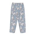 thumbnail image 5 of Naloa Lily Flower Print Women’s Ultra-Soft Comfy Pajama Lounge Pants with Pockets & Drawstring, 5 of 8
