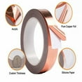 thumbnail image 6 of Copper Foil Tape with Conductive Adhesive - EMI Shielding for Guitars, Stained Glass Making, Electrical Repairs & DIY Electronics (Paper Circuits, Soldering), 6 of 9