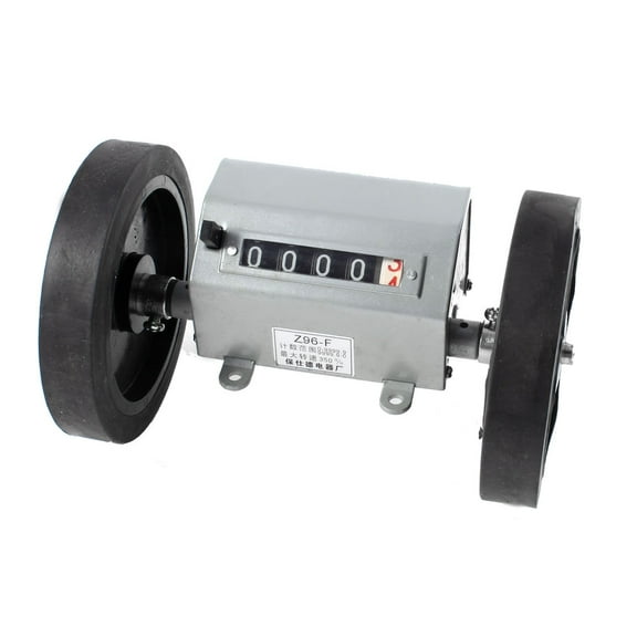 0-9999.9M Mechanical Length Counter Meter Rolling Wheel Z96-F