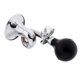 thumbnail image 1 of Bocina de aire estilo caracol para ciclismo, alarma, corneta de metal, bombilla de goma, decoración para bicicleta Plata, 1 of 7