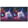 thumbnail image 2 of Cat with Space Hardcover 3 Ring Binder 1.5 inch Round Rings with Interior Pockets Binders Organizer Office School 2 Pack, 2 of 9