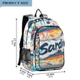 thumbnail image 2 of FORMRS Unisex School Backpack 17" Student Travel Bag with Laptop Compartment, Yellow Sardines Pattern, 2 of 7