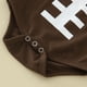 thumbnail image 4 of Gibobby Mameluco polar con estampado de cordones de manga corta para niños y niñas, mono recién nacido para niños, ropa con calcetines(Café, 3-6 Meses), 4 of 5