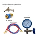 thumbnail image 1 of For R12 R22 R404A R134A Refrigerant Gauge Universal Air Conditioning Air Conditioning Kit Tools with Hose and Hook~8757, 1 of 1