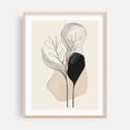 thumbnail image 2 of Abstract Floral Line Art - Line Drawing Line Art Minimalist Abstract Botanical Modern Art Black and White Floral Unframed Wall Art Print 12 x 16 inches, 2 of 4