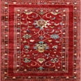 thumbnail image 1 of Ahgly Company Indoor Square Mid-Century Modern Copper Red Pink Oriental Area Rugs, 8' Square, 1 of 6