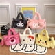 thumbnail image 2 of Bolsa de felpa Kawaii Sanrios de 5 estilos, 26cm, Kuromis My Melodies Cinnamorolls, bolsos de Anime, mochila rellena de Hello KT Kitties, 2 of 4