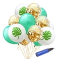 thumbnail image 1 of simhoa 15 Pcs Latex Balloons with 1 Piece Inflator And Ribbon Roll for Decoration Party Evening Christening Christmas Pink Transparent Gold B, 1 of 8