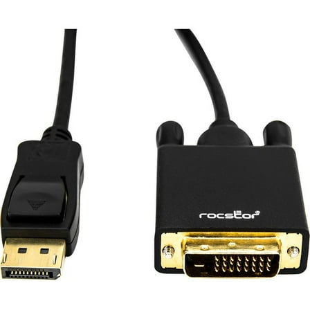 Rocstor 6FT DisplayPort to DVI-D Cable Supports 4KX2K 30HZ M/M