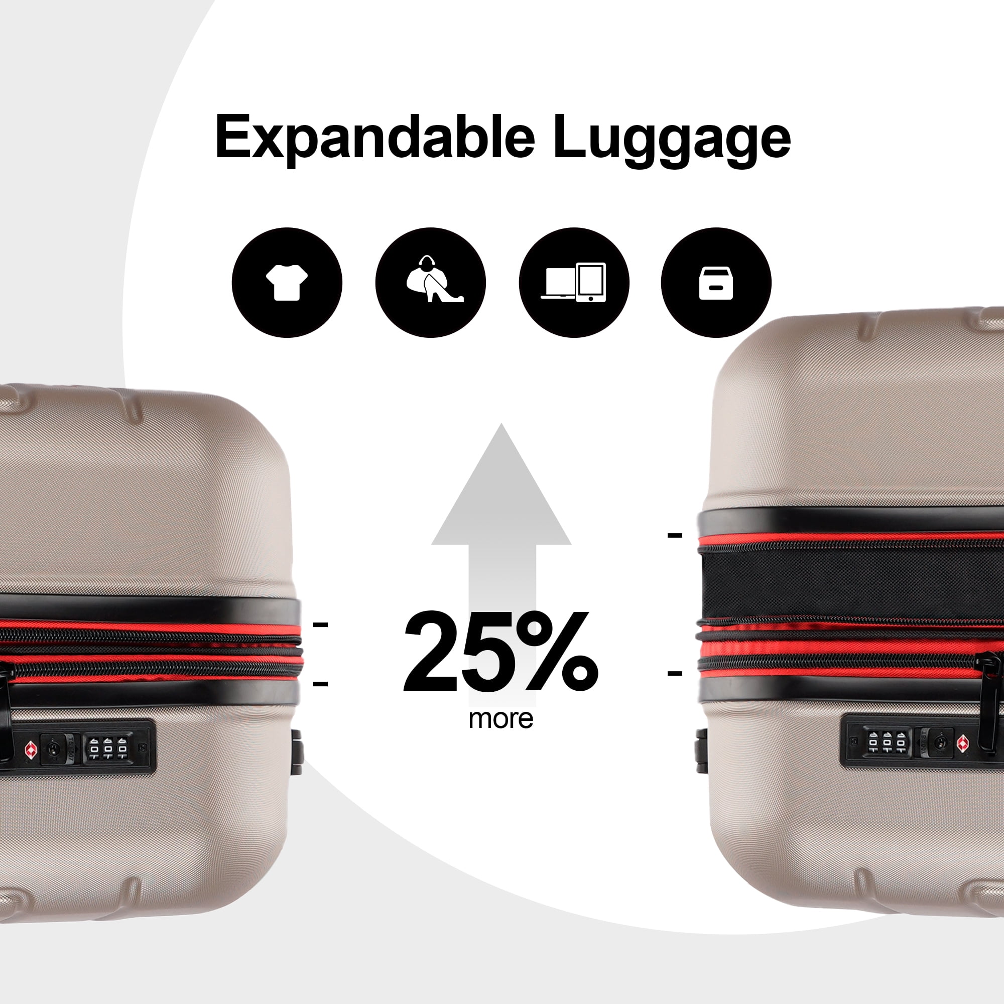 その他 2121 GinzaTravel 28 inch Expandable Hard Shell Spinner Suitcase