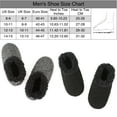 thumbnail image 4 of Cozylook 2-Pack Men's Low-Cut Slipper Socks with Grippy Soles, Warm Sherpa Lined, Indoor House Shoes, Cozy Christmas Gifts for Him, Adult Sizes 8-9, Non-Skid, Fuzzy, Machine Washable, 4 of 5