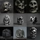 thumbnail image 2 of Anillo de calavera de diablo satánico Punk gótico, anillo de acero inoxidable Vintage Steampunk para hombre, joyería de motorista de Hiphop para motocicleta Rock, venta al por mayor Tan Jianjun unisex, 2 of 2