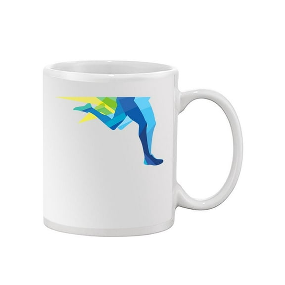Silhouette Of A Runner Legs Mug Unisex's -Image by Shutterstock