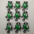 thumbnail image 3 of K-KED 12pcs Natural Stone Mixed Animal Owl Archaize Pendants & Necklaces Point Parts-Epidote, 3 of 8
