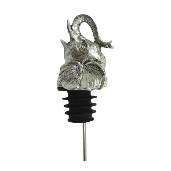 Convenient Elephant Head Wine Pourer Durable Kirsite Stopper For Home Bar