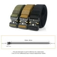 thumbnail image 3 of Men's Canvas Web Belt Adjustable Quick-release Metal Buckle Woven Webbing Casual Pants Jeans Straps, 3 of 8