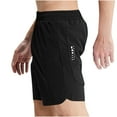 thumbnail image 2 of Mens Gym Shorts Men's Casual Solid Thin Lightweight And Transparent Fitness Drying Shorts, 2 of 7