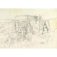 thumbnail image 3 of Anton Hallmann 24x18 Black Modern Framed Museum Art Print Titled - Cloister in Syracuse (1835), 3 of 5