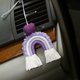 thumbnail image 5 of 1 Uds. Colgante hecho a mano con forma de coche de felpa, joyería decorativa tejida para interiores, 5 of 5