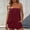 Wine women's two piece tube top set a1, variant on Cagogo Women's 2 Piece Sleeveless Tube Top Shorts Set Casual Solid Boho Beach Outfits Loose Crop Top Summer Matching Lounge Sets Tracksuits Travel Airport Clothes, Black L