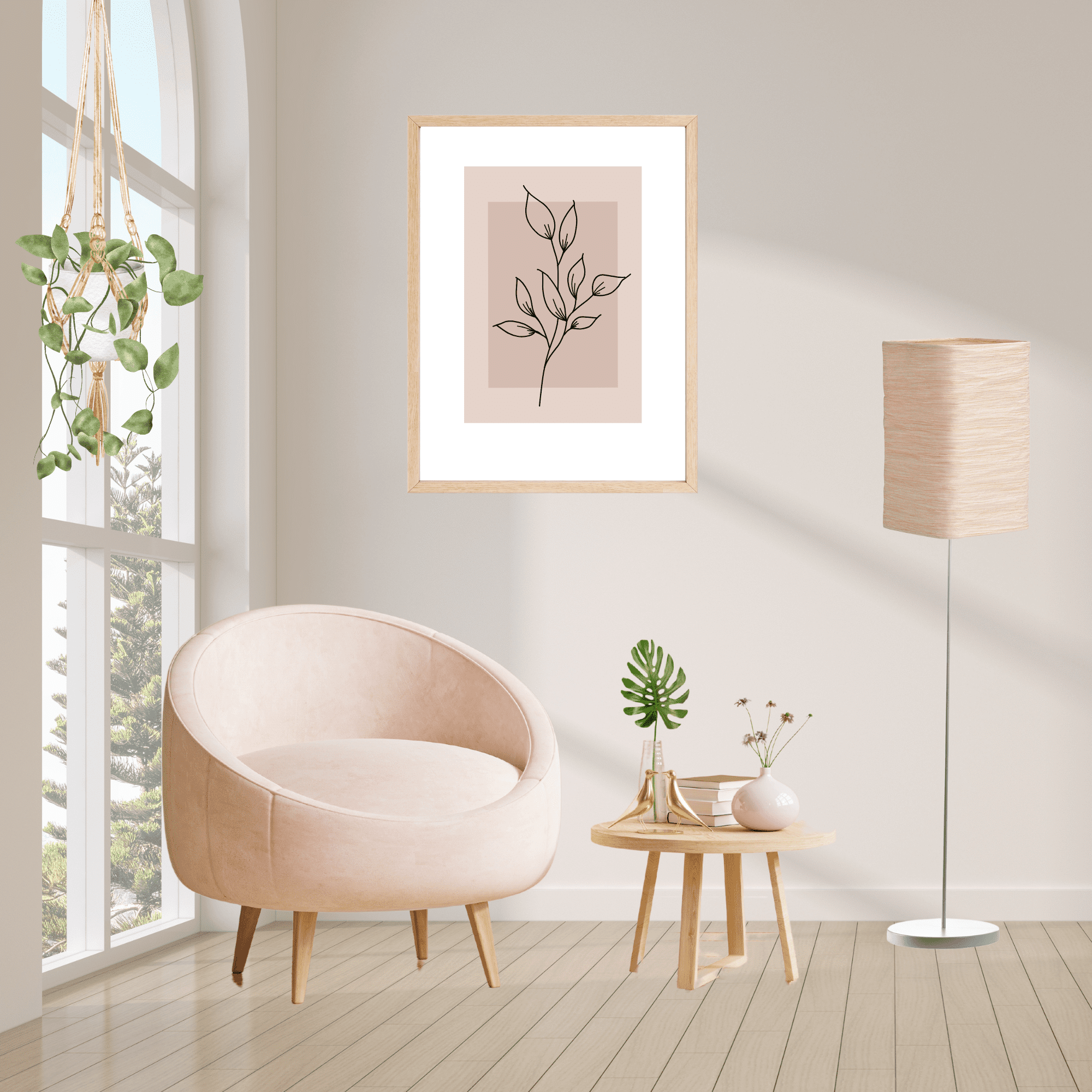 onncom 16" x 20" Natural Oak Beige Wood Picture Frame for Home Decor, Gift for Wedding, Birthday, Baby Shower,...