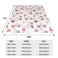 thumbnail image 3 of Cauagu Rabbit And Carrot Pattern Flannel Bed Blankets,Fleece Blanket Comfortable Air Conditioning Blanket for Sofa Bed Travel Couch & Living Room -50"x40", 3 of 8