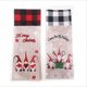 thumbnail image 5 of Puntoco Artículos de Navidad Imitación Lino Sin Rostro Anciano Cubierta de Botella de Vino Cuadros Rojos y Negros Puntoco Puntoco-2311, 5 of 5
