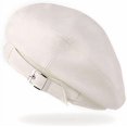 thumbnail image 2 of YooGuoGuo Womens Faux Leather Berets Hat Retro Casual Cap Beanie Hat, 2 of 5