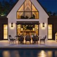 thumbnail image 3 of Maxax Dusk to Dawn Outdoor Wall Lights 3-Light, Oil Rubbed Bronze Exterior Lighting Fixtures, 25" Large Outdoor Wall Sconce, Waterproof Outside Wall Lantern for Porch Patio Garage, 3 of 9