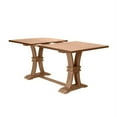 thumbnail image 3 of Table à Manger Extensible en Bois Rustique Naturel avec Feuille de 18 Po, 3 of 5