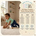 thumbnail image 3 of 123 Bear Baby Soft Cotton Spandex Pants with Feet, Blue Variety 4-Pack, 0-3 Months, 3 of 7