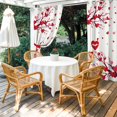thumbnail image 4 of Outdoor Curtains for Patio Waterproof, Red Valentines Day Outdoor Privacy Panels Grommet, Red Love Heart Tree Blackout Outside Curtains for Porch/Cabana/Pergola/Gazebo 54"x95", 1 Panel, 4 of 8