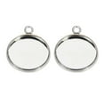thumbnail image 4 of Bandeja de Base Redonda con Cabujón de 20 Piezas de 14 Mm, Bisel de Ajuste en Blanco, Fabricación de Joyas de Bricolaje Baoblaze Joyas de cabujón en blanco, 4 of 8