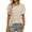 #_001Beige, variant on ASDFVBKG Summer Tops for Women Cozy Short Sleeve Eyelet Crewneck Blouses Dressy Solid Color Vacation Loose Fit Outfits Beige XL