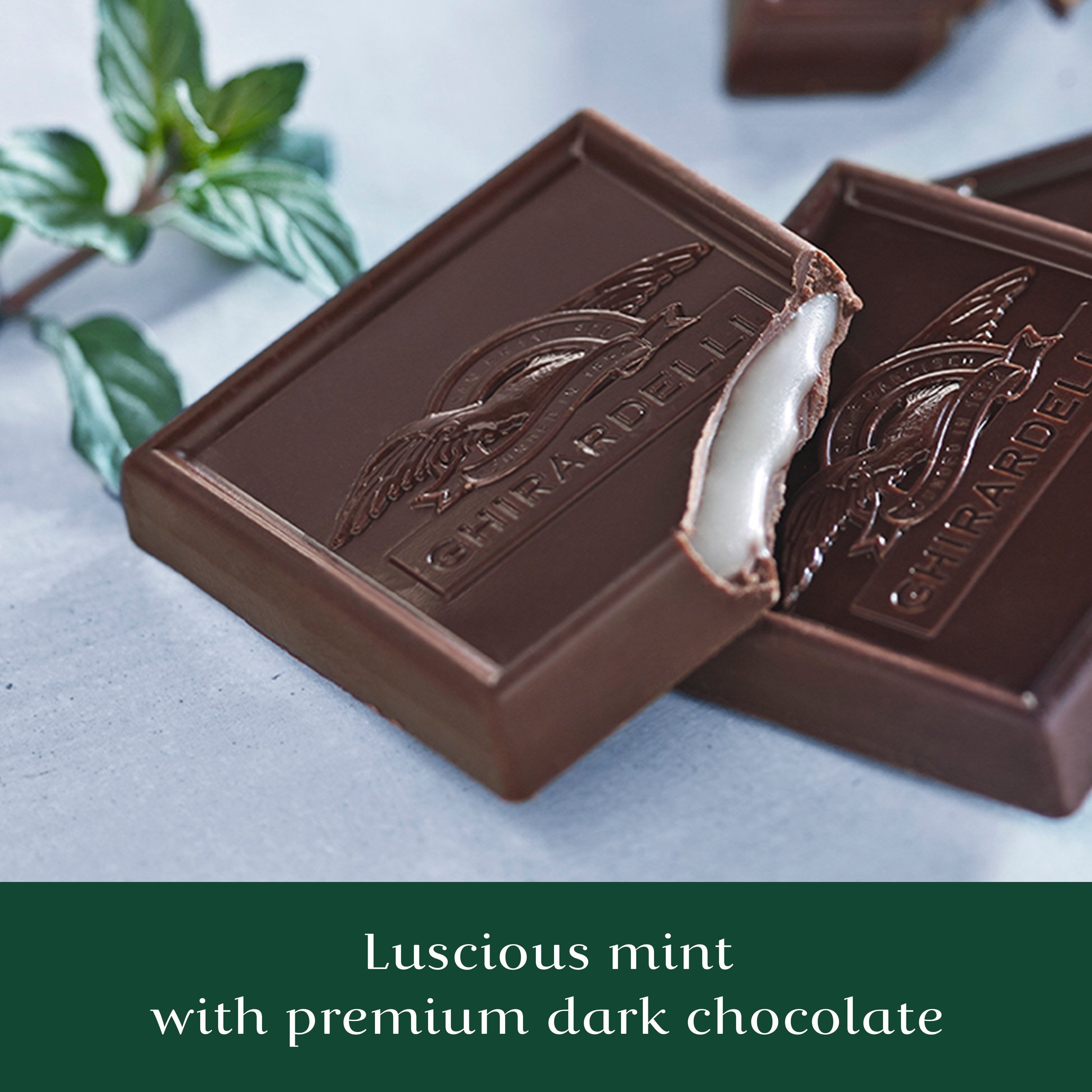 2 Pack - Ghirardelli Chocolate Squares Dark Chocolate Mint - 5.32 Oz Package May Vary
