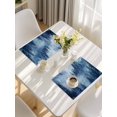 thumbnail image 5 of Blue Mountain Placemats Set of 8, Misty Forest Nature Woodland Pine Tree Landscape Placemats for Dining Table, Place Mats for Kitchen Tabletop, Waterproof Wipeable Dining Table Mats Set, 5 of 9