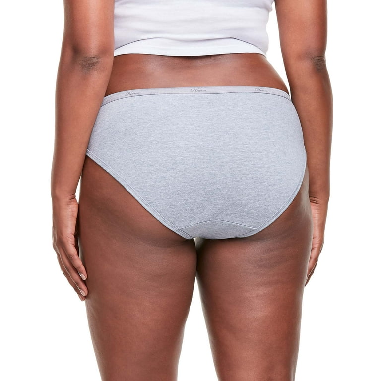 Hanes Cotton Bikini Panties 10-Pack Womens Ultra Soft Waistband