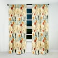 thumbnail image 2 of Designart "Pastoral Beige Blossoms IV" Floral Blackout Curtain Single Panel, 2 of 4