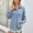 Blue28, variant on Nrmvnmi Women Oversized Denim Jacket Long Sleeve Lapel Collar Button Down Coat Distressed Pearl Star Jean Jacket Coats For Women Blue