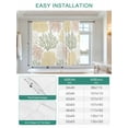thumbnail image 6 of Sage Green Coastal Tie Up Curtains for Windows 63 Inch Length Balloon Curtains Kitchen Adjustable Balloon Window Shade Coral Ocean Marine Modern Sea Tie Up Valance Bathroom Curtain Window 52"x63", 6 of 6