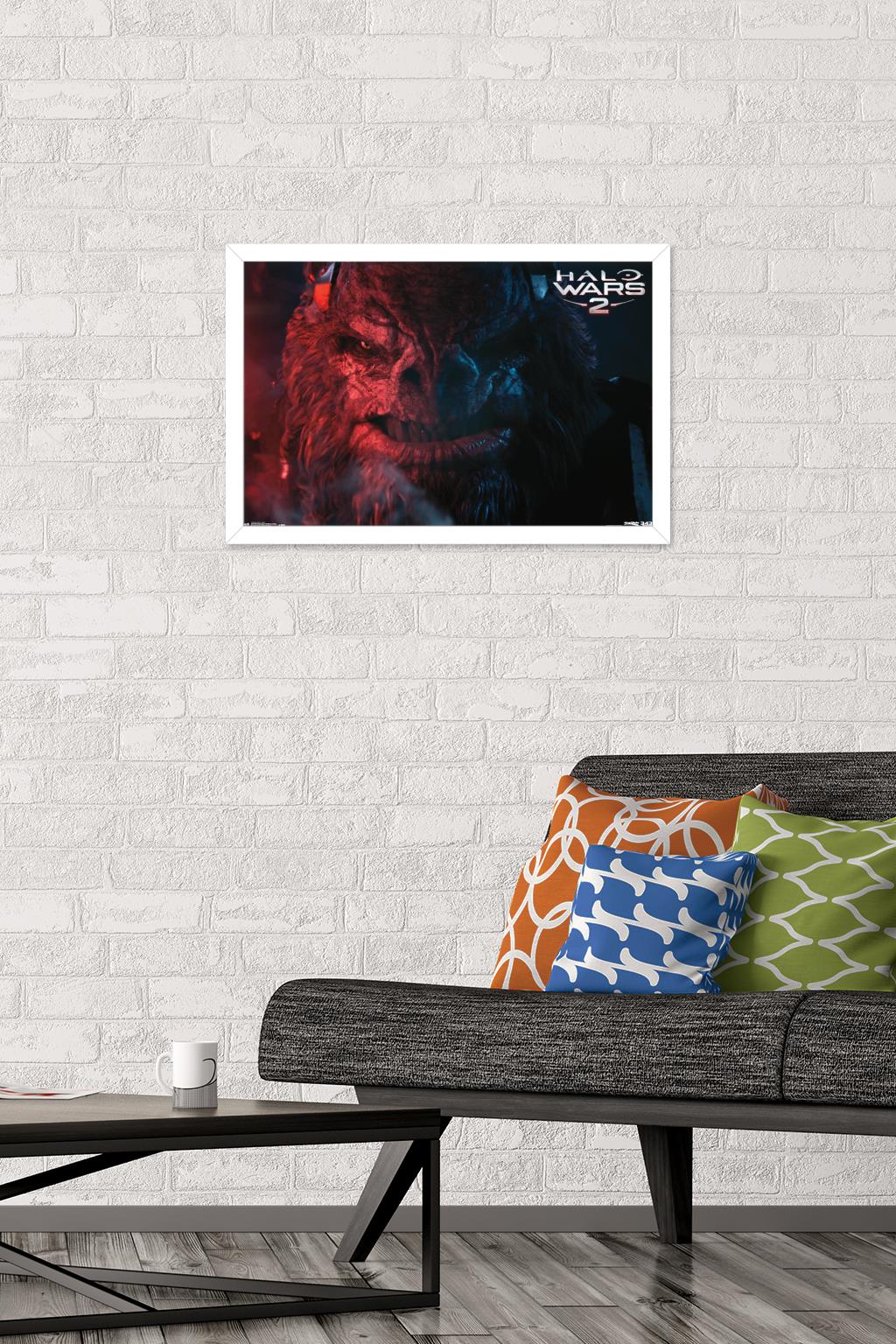 Halo: Halo Wars 2 - Villain Wall Poster, 14.725" x 22.375", Framed