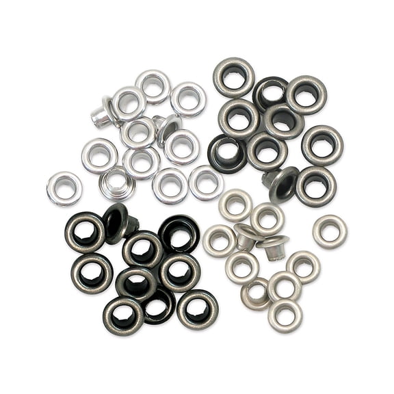 We R Memory Keepers Eyelets - Cool Metal Assortment, Standard, Pkg of 60