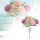 thumbnail image 1 of Ramo de flores, tamaño natural, imitación floral, bajo mantenimiento, para el hogar, decoración de bodas, arreglos sin agua, regalos, 1 of 6