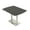 Asian Night w/Silver Base, variant on Arc Rectangle Bistro Height Meeting Table Double Metal Base 46x72 Bar Table