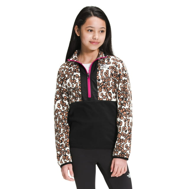 Piña infantil Glacier con estampado Fleece The North Face con cierre de 1/4