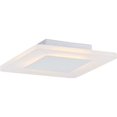 thumbnail image 1 of Quoizel Platinum Aglow Small Square LED Flush Mount in White Lustre, 1 of 6
